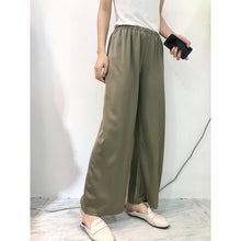 Load image into Gallery viewer, Broad-legged pants Korean version summer high waist sagging straight trousers loose leisure simple drop feeling Trailer pants 3269