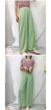Load image into Gallery viewer, Broad-legged pants Korean version summer high waist sagging straight trousers loose leisure simple drop feeling Trailer pants 3269