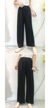 Load image into Gallery viewer, Broad-legged pants Korean version summer high waist sagging straight trousers loose leisure simple drop feeling Trailer pants 3269