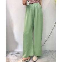 Load image into Gallery viewer, Broad-legged pants Korean version summer high waist sagging straight trousers loose leisure simple drop feeling Trailer pants 3269