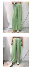 Load image into Gallery viewer, Broad-legged pants Korean version summer high waist sagging straight trousers loose leisure simple drop feeling Trailer pants 3269