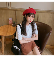 Load image into Gallery viewer, Net red explosions 2019 new women's casual Joker solid color T-shirt women's crew neck simple and comfortable cotton base shirt