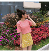 Load image into Gallery viewer, Net red explosions 2019 new women's casual Joker solid color T-shirt women's crew neck simple and comfortable cotton base shirt