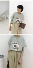 Load image into Gallery viewer, 2019 new summer Korean version of loose inst-shirt women's short sleeves simple Joker women's jacket micro supply 3259