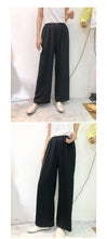 Load image into Gallery viewer, Broad-legged pants Korean version summer high waist sagging straight trousers loose leisure simple drop feeling Trailer pants 3269