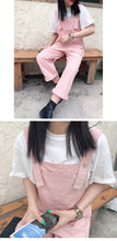 Load image into Gallery viewer, 2019 New Women's Loose Straight Barrel bf Pants Long Leg Pants Aging Backband Pants Joker 3265