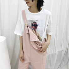 Load image into Gallery viewer, 2019 New Women's Loose Straight Barrel bf Pants Long Leg Pants Aging Backband Pants Joker 3265