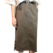 Load image into Gallery viewer, 2019 New Summer ins Overfire Medium-length A-shaped Retro High-waist Half-length Skirt Women's Buttock Skirt One-step Skirt 3195