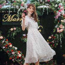 Load image into Gallery viewer, New Summer 2009 Women's Suit Head Printed Skirt Slim Chiffon Dress 63230
