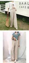 Load image into Gallery viewer, Broad-legged pants Korean version summer high waist sagging straight trousers loose leisure simple drop feeling Trailer pants 3269