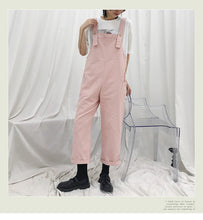 Load image into Gallery viewer, 2019 New Women's Loose Straight Barrel bf Pants Long Leg Pants Aging Backband Pants Joker 3265