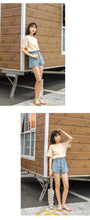 Load image into Gallery viewer, Net red explosions 2019 new women's casual Joker solid color T-shirt women's crew neck simple and comfortable cotton base shirt