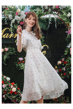 Load image into Gallery viewer, New Summer 2009 Women's Suit Head Printed Skirt Slim Chiffon Dress 63230