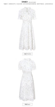 Load image into Gallery viewer, New Summer 2009 Women's Suit Head Printed Skirt Slim Chiffon Dress 63230