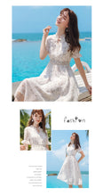 Load image into Gallery viewer, New Summer 2009 Women's Suit Head Printed Skirt Slim Chiffon Dress 63230