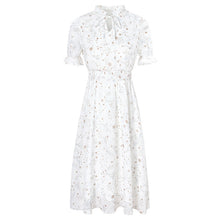 Load image into Gallery viewer, New Summer 2009 Women's Suit Head Printed Skirt Slim Chiffon Dress 63230