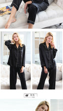 Load image into Gallery viewer, Wholesale Silk Pajamas Women's Summer Long Sleeve Two-Piece Set 100% Silk Couples Home Furnishing Silk Women's Suit Autumn