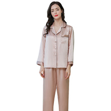 Load image into Gallery viewer, Wholesale Silk Pajamas Women's Summer Long Sleeve Two-Piece Set 100% Silk Couples Home Furnishing Silk Women's Suit Autumn