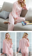 Load image into Gallery viewer, Wholesale Silk Pajamas Women's Summer Long Sleeve Two-Piece Set 100% Silk Couples Home Furnishing Silk Women's Suit Autumn