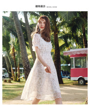 Load image into Gallery viewer, New Summer 2009 Women's Suit Head Printed Skirt Slim Chiffon Dress 63230