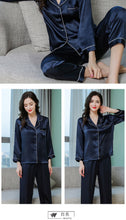 Load image into Gallery viewer, Wholesale Silk Pajamas Women's Summer Long Sleeve Two-Piece Set 100% Silk Couples Home Furnishing Silk Women's Suit Autumn