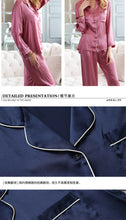 Load image into Gallery viewer, Wholesale Silk Pajamas Women's Summer Long Sleeve Two-Piece Set 100% Silk Couples Home Furnishing Silk Women's Suit Autumn