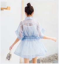 Load image into Gallery viewer, 2009 Korean version of women's clothes spring and summer new Eugene yarn two-piece dress fairy yarn dress one hair substitute