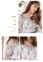 Load image into Gallery viewer, Sweet Baitie Chiffon Printed Blouse 51103