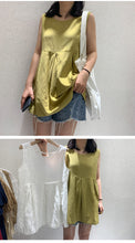 Load image into Gallery viewer, Summer 2019 Korean version of women's chic solid color loose sleeveless vest thin doll jacket 3555