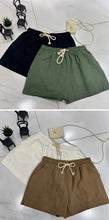 Load image into Gallery viewer, 2019 new casual shorts summer ramie thin Korean version of 100-band elastic waist cotton flax pants slim 3552
