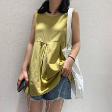 Load image into Gallery viewer, Summer 2019 Korean version of women's chic solid color loose sleeveless vest thin doll jacket 3555