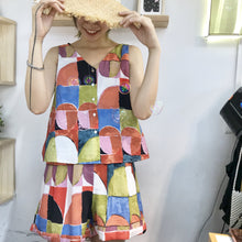 Load image into Gallery viewer, Summer 2019 New Temperament Printed Shorts for Women's Wear Ultra Short Fashion Leisure Suits Wholesale 3533