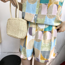 Load image into Gallery viewer, Summer 2019 New Temperament Printed Shorts for Women's Wear Ultra Short Fashion Leisure Suits Wholesale 3533