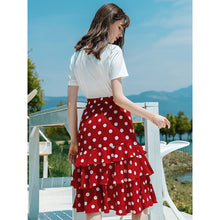 Load image into Gallery viewer, 2011 Summer New Brand Women's Suit Set Head Letter Printed Loose T-shirt Women's Leisure 100-tie Knitted Shirts 51128