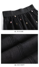 Load image into Gallery viewer, 2019 New brand boutique women's embroidery wave point hundred catch net gauze a word skirt fresh sweet half skirt 25050