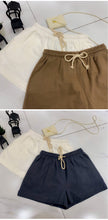 Load image into Gallery viewer, 2019 new casual shorts summer ramie thin Korean version of 100-band elastic waist cotton flax pants slim 3552