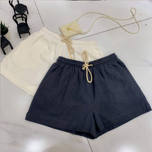 Load image into Gallery viewer, 2019 new casual shorts summer ramie thin Korean version of 100-band elastic waist cotton flax pants slim 3552