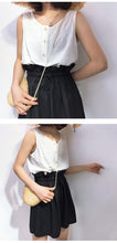 Load image into Gallery viewer, Spring/summer 2019 new cotton and linen vest stitching strap lace conjoined shorts women's casual set two-piece 3385