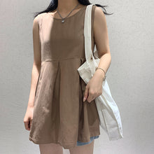 Load image into Gallery viewer, Summer 2019 Korean version of women's chic solid color loose sleeveless vest thin doll jacket 3555