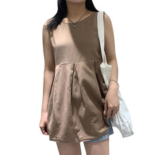 Load image into Gallery viewer, Summer 2019 Korean version of women's chic solid color loose sleeveless vest thin doll jacket 3555