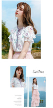 Load image into Gallery viewer, Summer 2019 New Brand Women's Suit, Head Printed Blouse, Top Temperament, Baitie Chiffon Blouse 51129