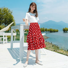 Load image into Gallery viewer, 2011 Summer New Brand Women's Suit Set Head Letter Printed Loose T-shirt Women's Leisure 100-tie Knitted Shirts 51128