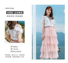 Load image into Gallery viewer, Summer 2019 New Brand Women's Suit, Head Printed Blouse, Top Temperament, Baitie Chiffon Blouse 51129