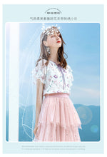 Load image into Gallery viewer, Summer 2019 New Brand Women's Suit, Head Printed Blouse, Top Temperament, Baitie Chiffon Blouse 51129