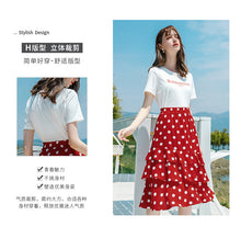 Load image into Gallery viewer, 2011 Summer New Brand Women's Suit Set Head Letter Printed Loose T-shirt Women's Leisure 100-tie Knitted Shirts 51128