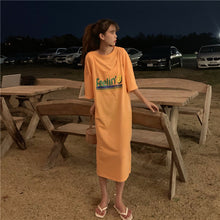 Load image into Gallery viewer, Printed short sleeve+avocado vest dress backless two-piece 5861-2
