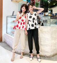 Load image into Gallery viewer, Summer suit women 2019 new net red temperament doll shirt pants small two-piece western style age-reducing pants