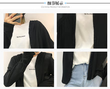 Load image into Gallery viewer, Summer 2019 simple urban leisure Korean turtleneck loose women's T-shirt origin 3589