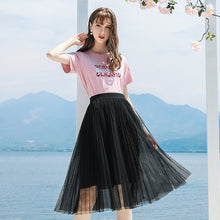 Load image into Gallery viewer, 2011 Summer New Brand Women's Wear Letter Printed Loose Women's T-shirt Urban Leisure Knitted Top 51162