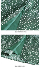 Load image into Gallery viewer, Summer 2019 new high-quality women's shuttle weaving stitching wave point 100-tie A-shaped skirt temperament famous half-length skirt 25063